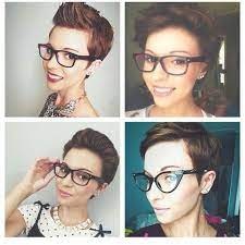 4 Ways To Wear A Pixie With Glasses Short Hair Styles Hair Styles Hair Beauty