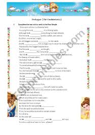 Beauty And The Beast The Prologue The Encahntress Esl Worksheet By Lhmoniz
