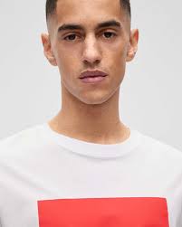 T-shirt HUGO Big Square Logo short sleeve