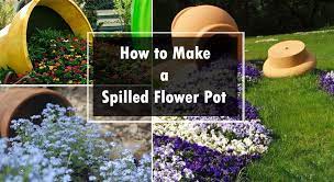 Plant your flowers now that the tower is built and the flowers are purchased, the final step is to plant them. Make A Spilled Flower Pot Garden Design Idea