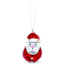 Santa claus became the jolly man clad in red the folk hero all children dream about on christmas eve. Rocking Santa Claus Ornament Swarovski Com