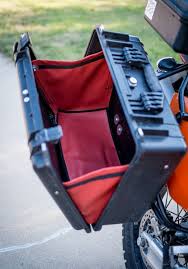 The queen size roadman motorcycle camper features a bed platform with storage underneath for your gear and clothes, a small section with standing headroom in front of the bed and a lovely awning under which you can sit. Diy Pelican Panniers Advrider Diy Motorcycle Adventure Motorcycle Gear Motorcycle Diy