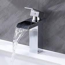 Nowadays there are many different ways to fill up your bath. Waterfall Bathroom Sink Taps Create A Personal Oasis In One Step 3steps Waterfall Faucet Top Of The Line Waterfall Faucets