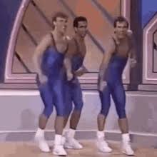 As out there as it is, the baggy jumper is one of the easier outfits to pull off, just pair it with some basic slacks and you're on the. 80s Aerobics Gifs Tenor