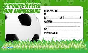 Invitation Anniversaire Ballon Football Pour Enfants A Telecharger Gratuitement Au F Invitation Anniversaire Anniversaire Foot Invitation Anniversaire Gratuite