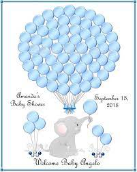 Elephant Theme Baby Boy Shower Decor Guest Book Alternative Etsy In 2021 Boy Shower Themes Baby Boy Shower Boy Baby Shower Themes