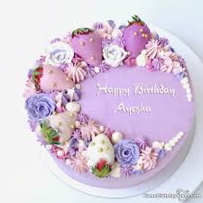 Happy Birthday Ayesha Video And Images Fancy Birthday Cakes Happy Birthday Cakes Beautiful Birthday Cakes
