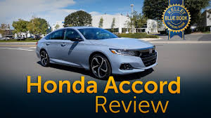 2020 honda accord sport blue grey. 2021 Honda Accord Review Road Test Youtube