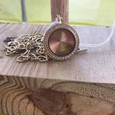 Details About Origami Owl Living Locket Med Gold Twist With Solid Base And Chain