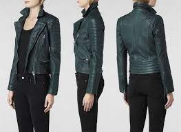 Fashiongasm Allsaints Leather Jackets Leather Jacket Green Leather Jackets All Saints Leather Jacket