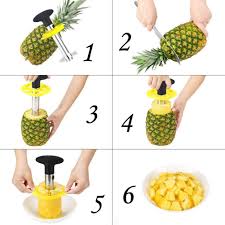Un video tutorial mostra come pulire e sbucciare alla perfezione un'ananas e dopo con la buccia fare un cesto. Tagliafrutta Black Ananas Affettatrice Oitugg Affetta Ananas Taglia Utensili Per Ananas 3 In 1 In Acciaio Inox 1 Affettatrice Staccabile E 8 Forchette Di Frutta Come Articoli Da Regalo Casa E Cucina Cumbresbox Cl