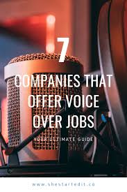 7 Sites Where You Can Find Voice Over Jobs She Started It In 2020 The Voice How To Get Money Online Jobs From Home