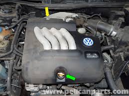 We're sorry, our experts haven't reviewed this car yet. Volkswagen Jetta Mk4 Engine Cover Removal Jetta Mk4 2 0l 1999 2005 Pelican Parts Diy Maintenance Article