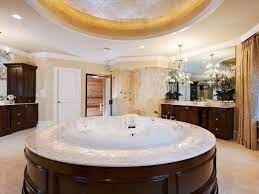 The bathroom opens up to a small outdoor pocket garden and a very interesting outdoor shower area, and inside, a large bathtub stands on a raised wooden platform. Whirlpool Tub Designs And Options Hgtv Pictures Tips Hgtv