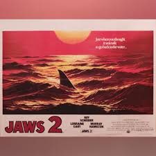 Jaws 2 poster by federico alain. Jaws 2 1978 Original Movie Poster Vintage Film Poster At The Movies Posters