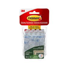 It is ideal for hanging holiday decorations, string light, lanterns other outdoor decor accents. Command Outdoor Clips 17017clrawvpef Clear Small 32 Hooks 36 Strips Pack 3m Canada