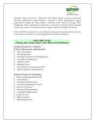 Fees and funding application process student visas. Part Time Tutor Wawasan Open University