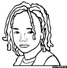 Each printable highlights a word that starts. Jaden Smith Online Coloring Page