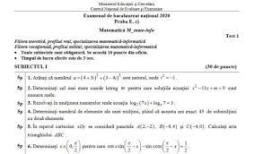 Testul 6 antrenament bac mate tehnologic 2021 partea 3подробнее. Bac 2020 Subiecte MatematicÄƒ Cate 20 De Teste De Antrenament Pentru Mate Info Tehnologic È™tiinÈ›ele Naturii È™i Pedagogic Stiriedu