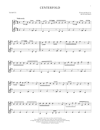 It also includes interactive sheet music for realtime transposition. Centerfold Trumpet Duet Print Sheet Music Now