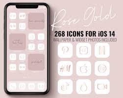 Ios 14 Icons Aesthetic Rose Gold Iphone Icons Pack Aesthetic Etsy In 2021 Rose Gold Iphone One Note Microsoft Iphone Icon