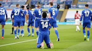 The nigerian, already the highest scoring african in the tournament's. Kelechi Iheanacho S Double Gives Leicester A 3 1 Victory Over Manchester United In The Emirates Fa Cup Quarter Finals