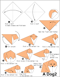 A clean, sharp crease will give your folds more strength. Dog 2 Easy Origami For Kids Origami Easy Origami Art Origami Animals