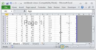 Workbooks Views In Excel Workbook Excel Page Layout