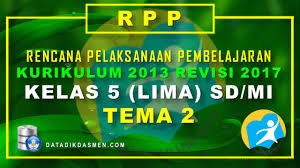 Rpp Kelas 5 Tema 2 Sd Mi Kurikulum 2013 Revisi 2017 Datadikdasmen Com