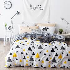 Wayfair.com has been visited by 1m+ users in the past month Amazon Com Oroa Gingham White Twin Duvet Cover Set Black Yellow Triangle Duvet Cover With 4 Corner Ties Duvet Cover Sets Geometric Bedding Home Decor Bedding