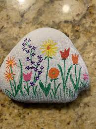 Pin By Randi London Silva On Spring Rocks Rock Painting Flowers Rock Painting Patterns Painted Rocks