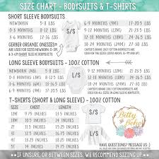 34 qualified gerber onesies size chart