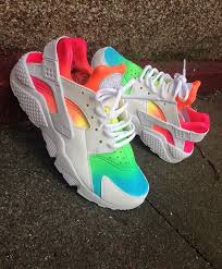 Black And Yellow Nike Huaraches Image Of Ombre Huarache Nike Air Huarache Nike Shoes Women Nike Huarache