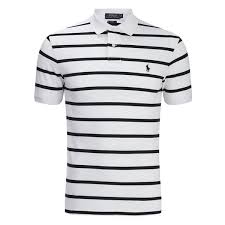 Black And White Striped Top Short Sleeve Polo Ralph Lauren Men S Short Sleeve Slim Fit Striped Polo Shirt White Black Ralph Lauren Shorts Men Slim Fit Mens Shirts Polo Shirt White