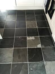 Dull Slate Tiled Kitchen Floor Refreshed In Oxford Slate Flooring Slate Tile Floor Flooring