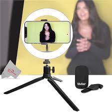 Vivitar 8 Inch Led Viv Rl8kit Ring Light For Iphone Smartphone With Tripod Mount Stand Remote Walmart Com Walmart Com