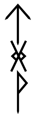 What runes or rune charms should be sued for tattoos? Nordic Runes Tattoo Design Tyr Spear Happiness Rune Tattoo Nordic Runes Runes