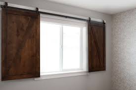 Window treatments were definitely on my mind, however, i didn't want to lose too much of the light.i loved the look of roman shades and thought why not make my own!what you need:fabric (i actually used a duvet cover from ikea)dowelsewing. Interior Barn Door Rustic Shutters Systems Hardware Rustica