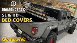 Bed jeep gladiator camper shell. Diamondback Hd Truck Bed Cover For 2020 Jeep Gladiator Jt Quadratec