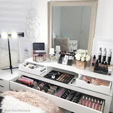 Vanity Collections On Instagram This Layout In My Ikea Malm Dressing Table And Alex Add On U Malm Dressing Table Ikea Malm Dressing Table Ikea Dressing Table