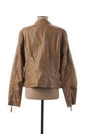 Ce gilet imitation cuir velours au superbe imprimé animal avec détails floraux attire tous les regards. Beaumont Vestesimilicuir Femme De Couleur Beige En Destockage 1463087 Beige0 Modz