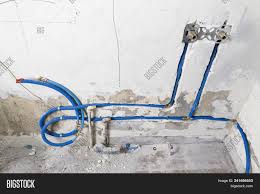 Is the pex water manifold on one side of the house? Water Pipes Made Image Photo Free Trial Bigstock