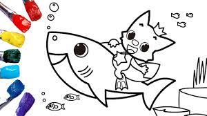 Shark coloring pages can help you enjoy the underwater world through imagination and color! Baby Shark Nursery Rhyme Coloring Pages For Kids 1080p Coloring Pinkfong And Baby Shark Youtube
