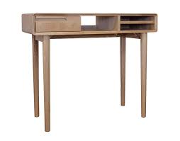 L shaped bunk beds with storage, shelving and computer desk: Homestyle Scandic Solid Oak Small Computer Desk From The Bed Station