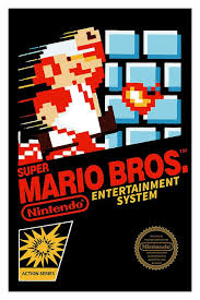 Super Mario Bros Poster Nintendo 8bits Nes Video By Geekyprints Super Mario Bros Nostalgie Kinder Der 90er