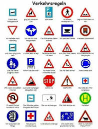German Traffic Signs Deutsch Lernen Verkehrsregeln Fuhrerschein Lernen