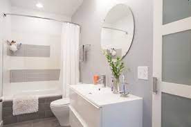 Acrylic base with right end drain includes a modern square drain and features a 3 in. 17 Classic Gray And White Bathrooms