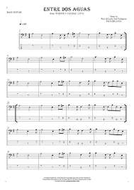The Clash Should I Stay Or Should I Go Tab Entre Dos Aguas Notes And Tablature For Bass Guitar Playyournotes Bass Guitar Tablature Bass Music