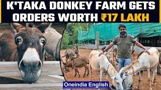 Karnataka: Man starts donkey farm, gets milk orders worth ₹17 lakh | Oneindia News *News