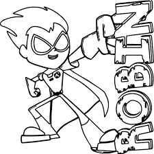Teen Titans Go Para Colorear